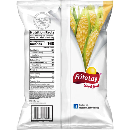 Fritos Corn Chips Chili Cheese Flavored Snack Chips, 9.25 Ounce Bag