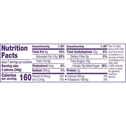 Cadbury Caramello Miniatures Milk Chocolate Caramel Candy, Share Pack 8 Oz