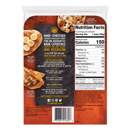 Stonefire® Original Mini Naan, 7.05 Oz, 4 Count