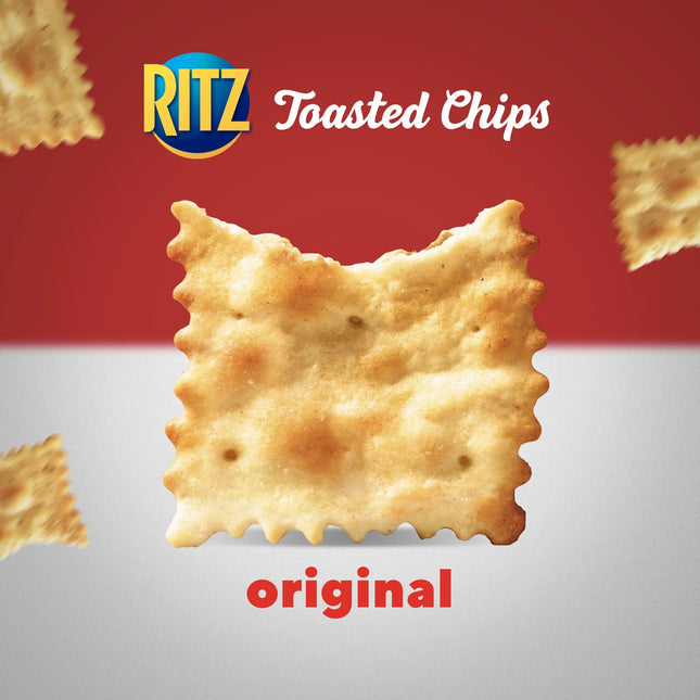 RITZ Toasted Chips Original Crackers, Party Snacks, 8.1 Oz