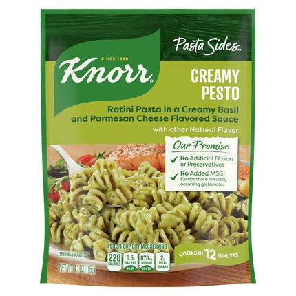Knorr Pasta Sides Cheddar Broccoli Fusilli Made with No Artificial Flavors, 4.3 Oz Pouch