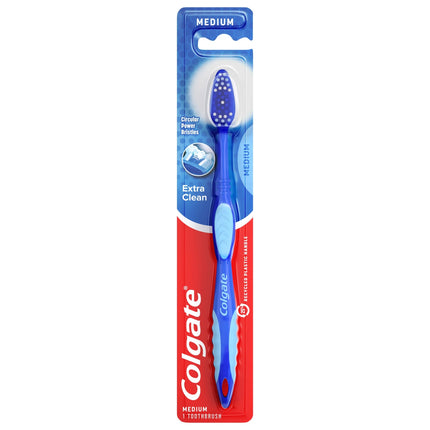 Colgate Extra Clean Full Head Adult Manual Toothbrush, Medium