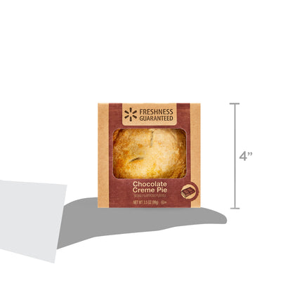 Freshness Guaranteed 4" Mini Baked Chocolate Flavored Creme Pie, 3.5Oz, Baked, Creamy, Flaky