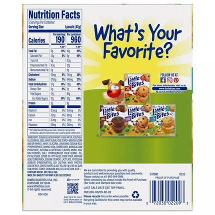 Entenmann'S Little Bites Party Cake Muffins - 8.25Oz/5Ct