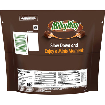 Milky Way Minis Chocolate Bars, Sharing Size - 9.7 Oz Candy Bag