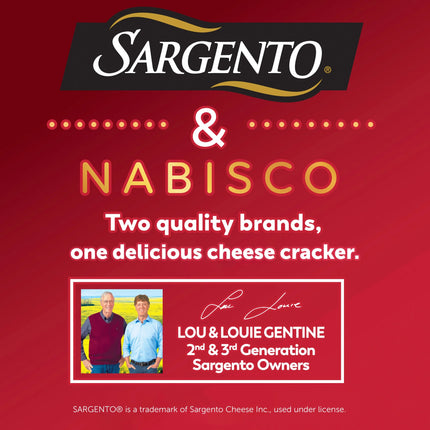 Sargento® Cheese Bakes Aged White Cheddar & Rosemary Crackers, Cheese Crackers, Lunch Snacks, 4.5 Oz