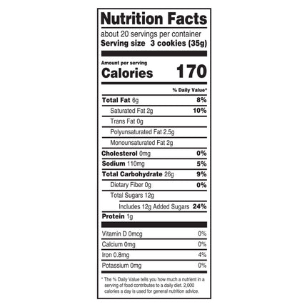 Great Value Vanilla Creme Flavor Sandwich Cookies, 25 Oz