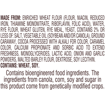 Pepperidge Farm Jewish Rye & Pumpernickel Deli Swirl Bread, 16 Oz. Bag