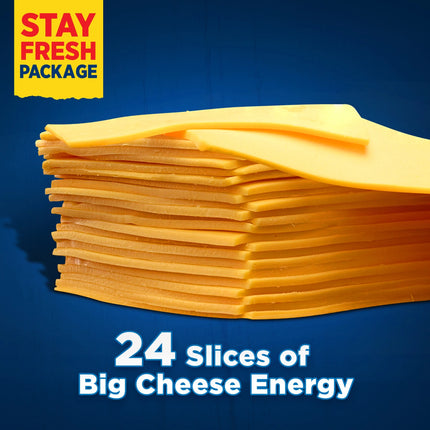 Kraft Deli Deluxe American Cheese Slices, 24 Ct Bag, Refrigerated