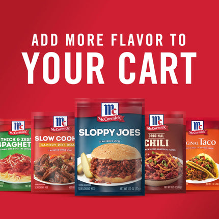 Mccormick Sloppy Joes Seasoning Mix, 1.31 Oz Packet
