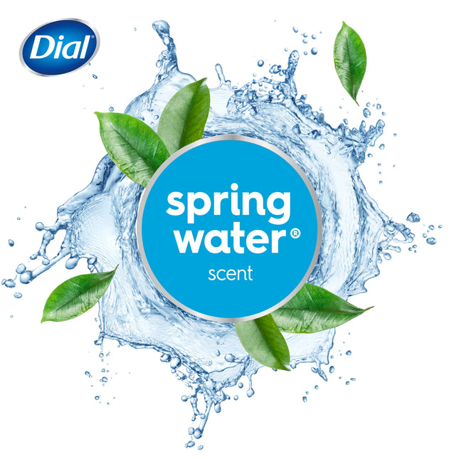 Dial Antibacterial Bar Soap, Refresh & Renew, Spring Water, 4 Oz, 12 Bars