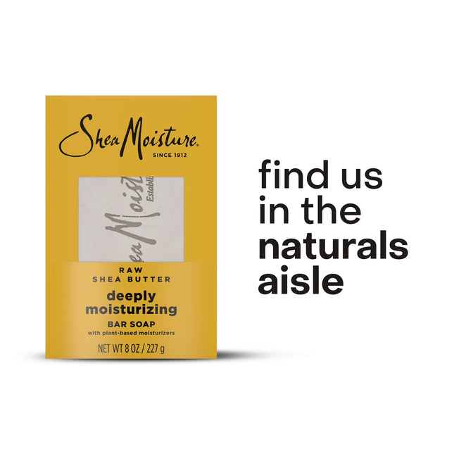 Sheamoisture Bar Soap Raw Shea Butter Moisturizing Bar Soap, 8 Oz