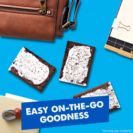Pop-Tarts Frosted Cookies and Creme Toaster Pastries, Breakfast Foods, Shelf-Stable, 27 Oz (16 Count)