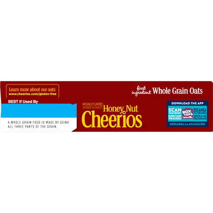 Honey Nut Cheerios, Heart Healthy Gluten Free Breakfast Cereal, 10.8 Oz