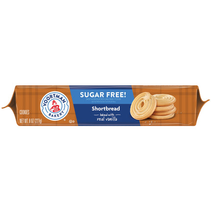 Voortman Bakery Zero Sugar Shortbread Cookies 8 Oz., 9 Count