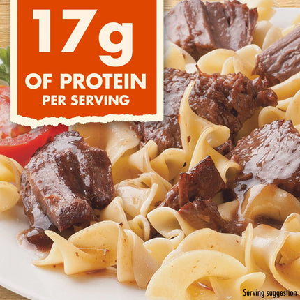 HORMEL SQUARE TABLE Slow Simmered Beef Tips and Gravy, Beef Shoulder Cuts, Refrigerated, 15 Oz Plastic Microwaveable Tray
