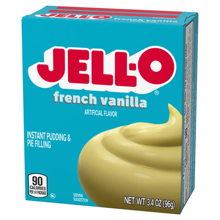 Jell-O French Vanilla Instant Pudding & Pie Filling Mix, 3.4 Oz Box
