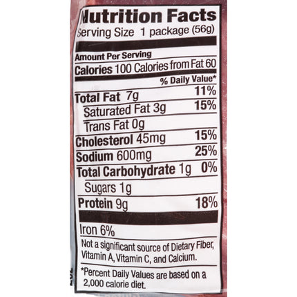 Carl Buddig Gluten Free Beef Lunchmeat, Plastic Pouch, 2 Oz