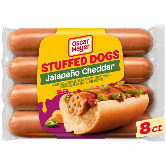 Oscar Mayer Jalapeño Cheddar Stuffed Dogs, 8 Ct Pack