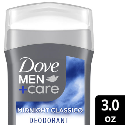 Dove Men+Care Deodorant Stick for Men Aluminum Free Midnight Classico with Essential Oils & Moisturizing Cream, 3 Oz
