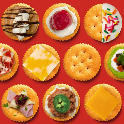 RITZ Roasted Vegetable Crackers, Snacks for Kids and Adults, Lunch Snacks, 13.3 Oz