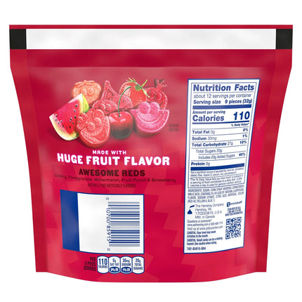 Jolly Rancher Sour Gummies Awesome Reds Assorted Fruit Flavored Candy, Bag 13 Oz