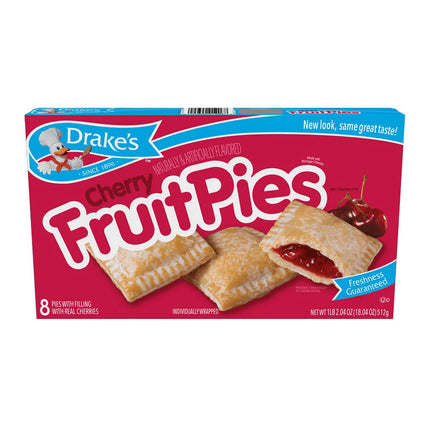 Drake'S Cherry Fruit Pies, 8 Count, 18.04 Oz