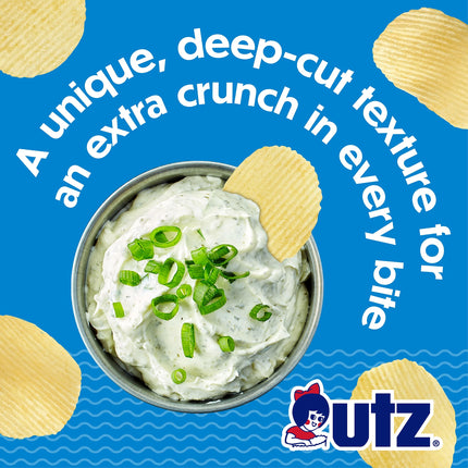 Utz Ripples Original Potato Chips, 7.75 Oz Bag