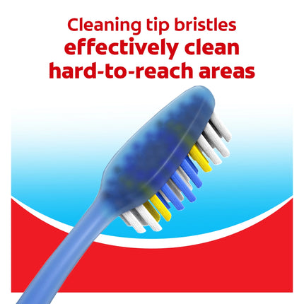 Colgate Extra Clean Flexible Grip Adult Manual Toothbrush, Medium, 4 Pack