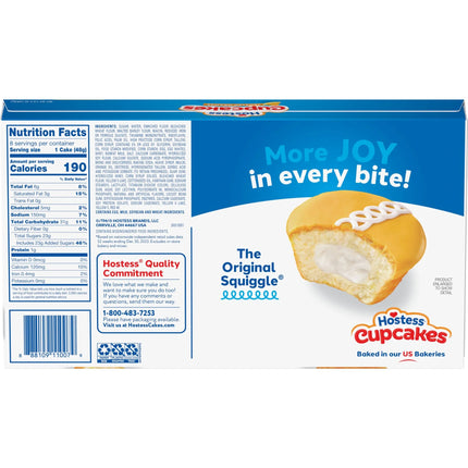 Hostess Cupcakes, Orange Flavored Snack Cakes, 13.5 Oz Box (8 Ct.)