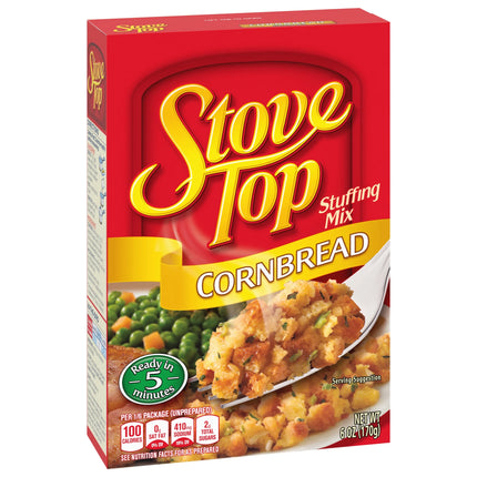 Stove Top Cornbread Stuffing Mix Side Dish, 6 Oz Box