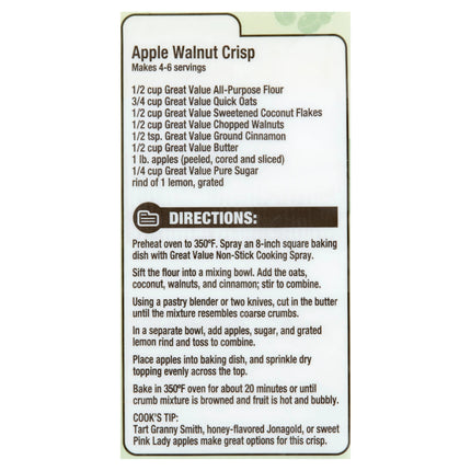 Great Value Chopped Walnuts, 4 Oz