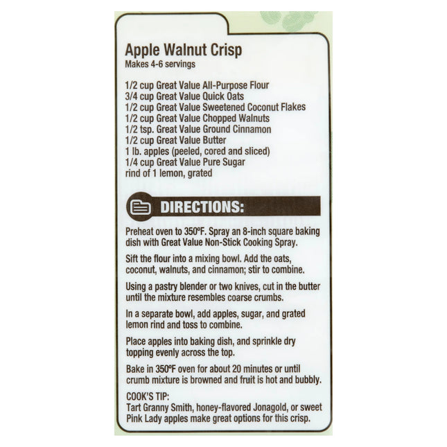 Great Value Chopped Walnuts, 4 Oz
