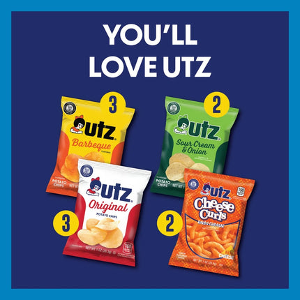 Utz Snack Pack, Variety Pack, Potato Chips, 1 Oz, 10 Count