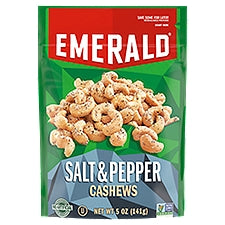 Emerald Salt & Pepper Cashews, 5 oz