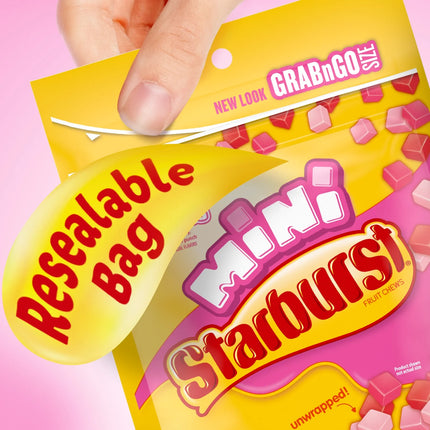 Starburst Favereds Minis Fruit Chewy Candy Grab N Go, 8 Oz Bag