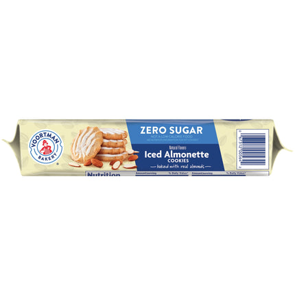 VOORTMAN Bakery Zero Sugar Iced Almonette Cookies 8 Oz