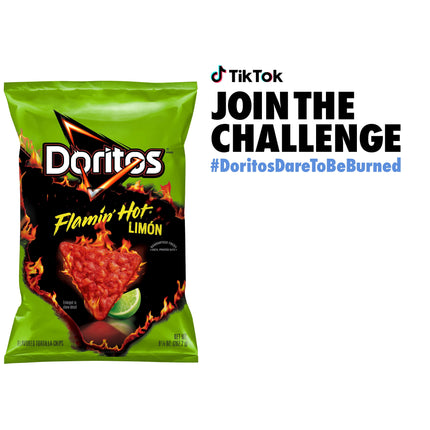 Doritos Flamin' Hot Limon Flavored Tortilla Chips, 9.25 Oz Bag