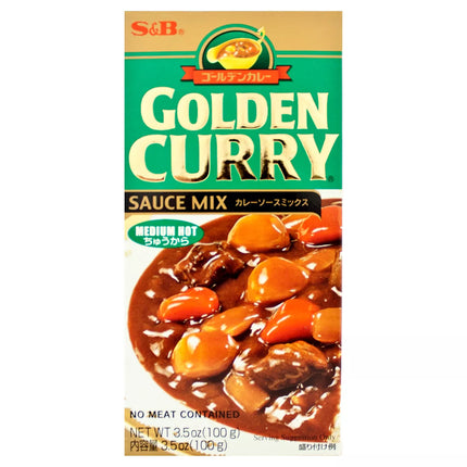 S&B Golden Curry Medium Hot Sauce Mix - 3.5Oz