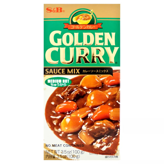 S&B Golden Curry Medium Hot Sauce Mix - 3.5Oz