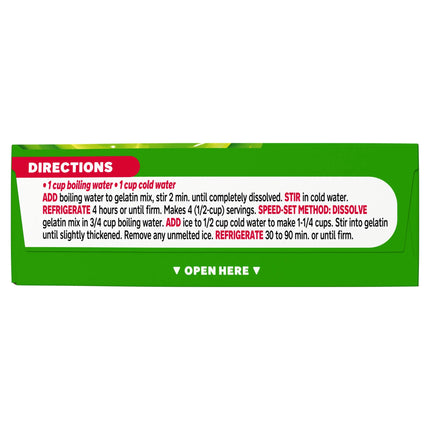 Jell-O Lime Gelatin Dessert Mix, 3 Oz Box