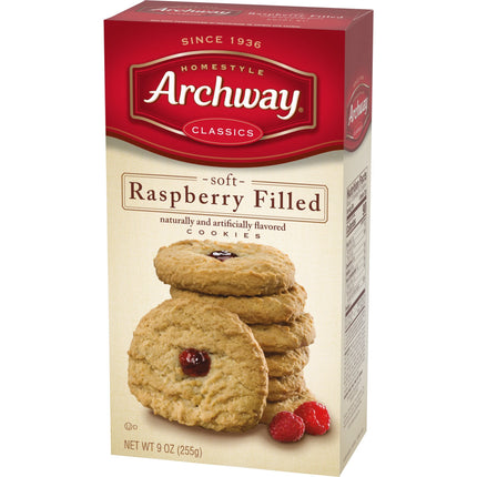 Archway Cookies, Raspberry Filled, 9 Oz