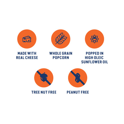 Skinnypop Gluten Free Cheddar Jalapeno, 4.4 Oz Sharing Size Bag, Skinny Pop, Healthy Popcorn Snacks