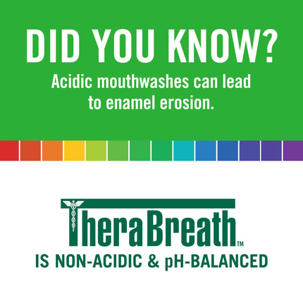 Therabreath Fresh Breath Mouthwash, Mild Mint, Alcohol-Free Mouthwash for Adults, 16 Fl Oz