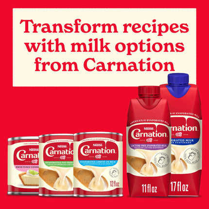 Nestle Carnation Lactose-Free Evaporated Milk for Easter Baking, 11 Fl Oz Carton