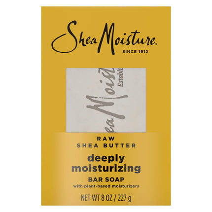Sheamoisture Bar Soap Raw Shea Butter Moisturizing Bar Soap, 8 Oz