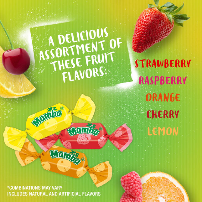 Mamba Fruit Chews Chewy Candy, 3.52 Oz