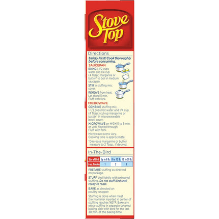 Stove Top Savory Herbs Stuffing Mix Side Dish, 6 Oz Box