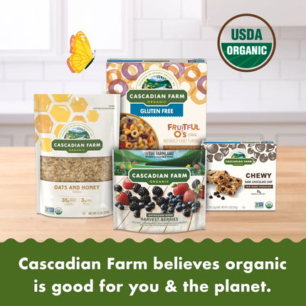 Cascadian Farm Organic Cinnamon Crunch Cereal, Family Size, 14.5 Oz