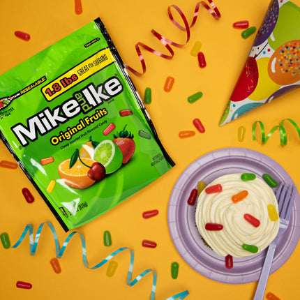 Mike and Ike Original Fruits Chewy Candy, 28.8 Ounce Stand up Bag, 1 Count